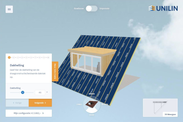 Dakkapellen ontwerpen met de 3D configurator